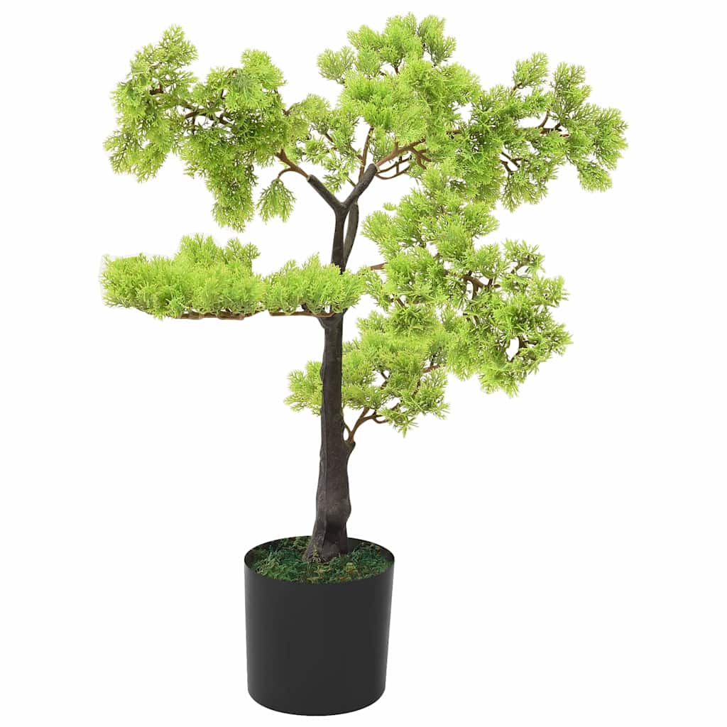 Kunsttaim, küpress-bonsai potiga, 60 cm, roheline