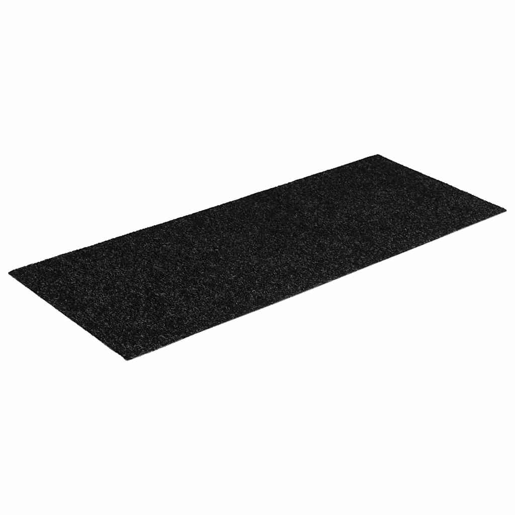 Isekleepuvad trepimatid, 15 tk, 60 x 25 cm, mustad, ristkülikukujulised