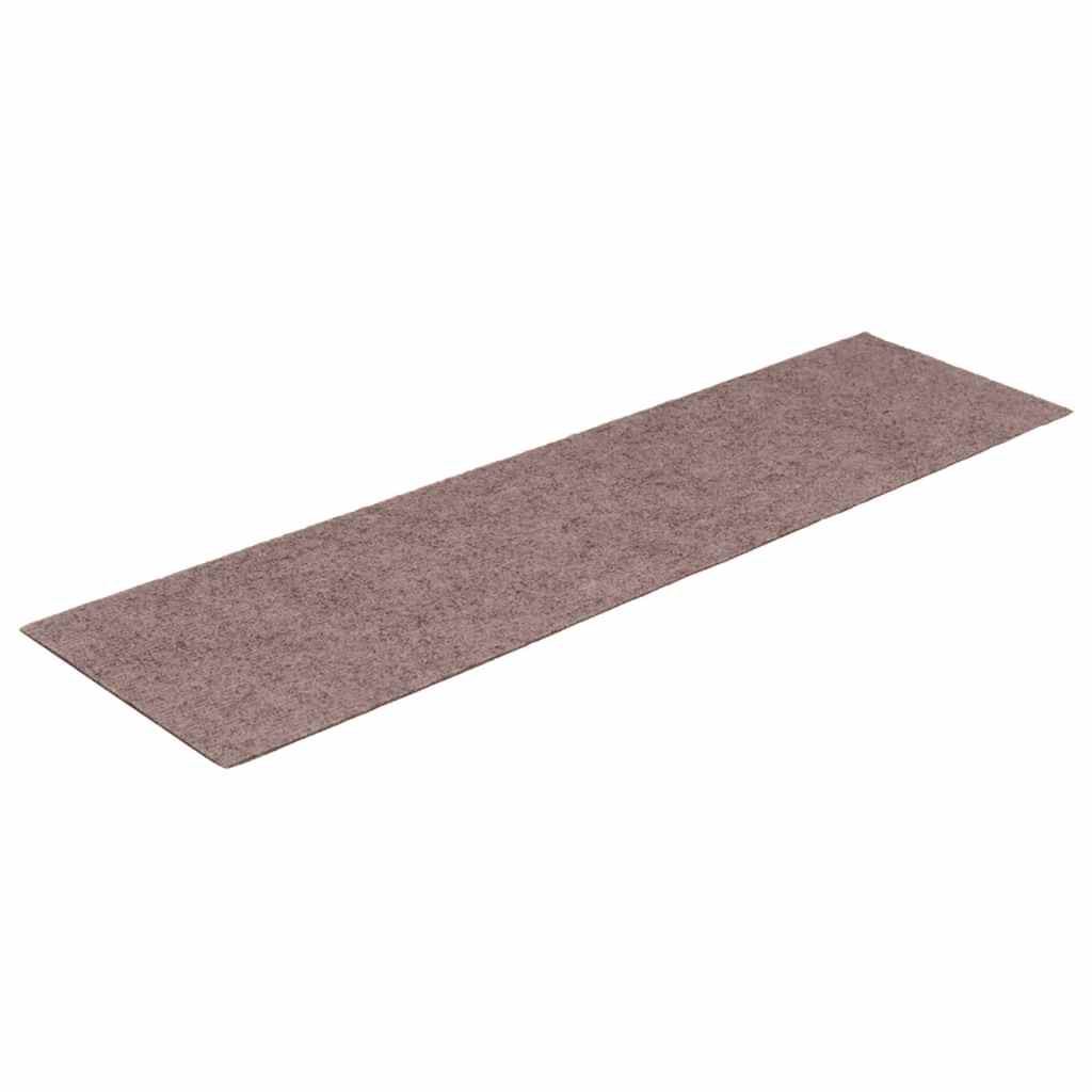Isekleepuvad trepimatid, 15 tk, 76 x 20 cm, helepruunid, ristkülikukujulised