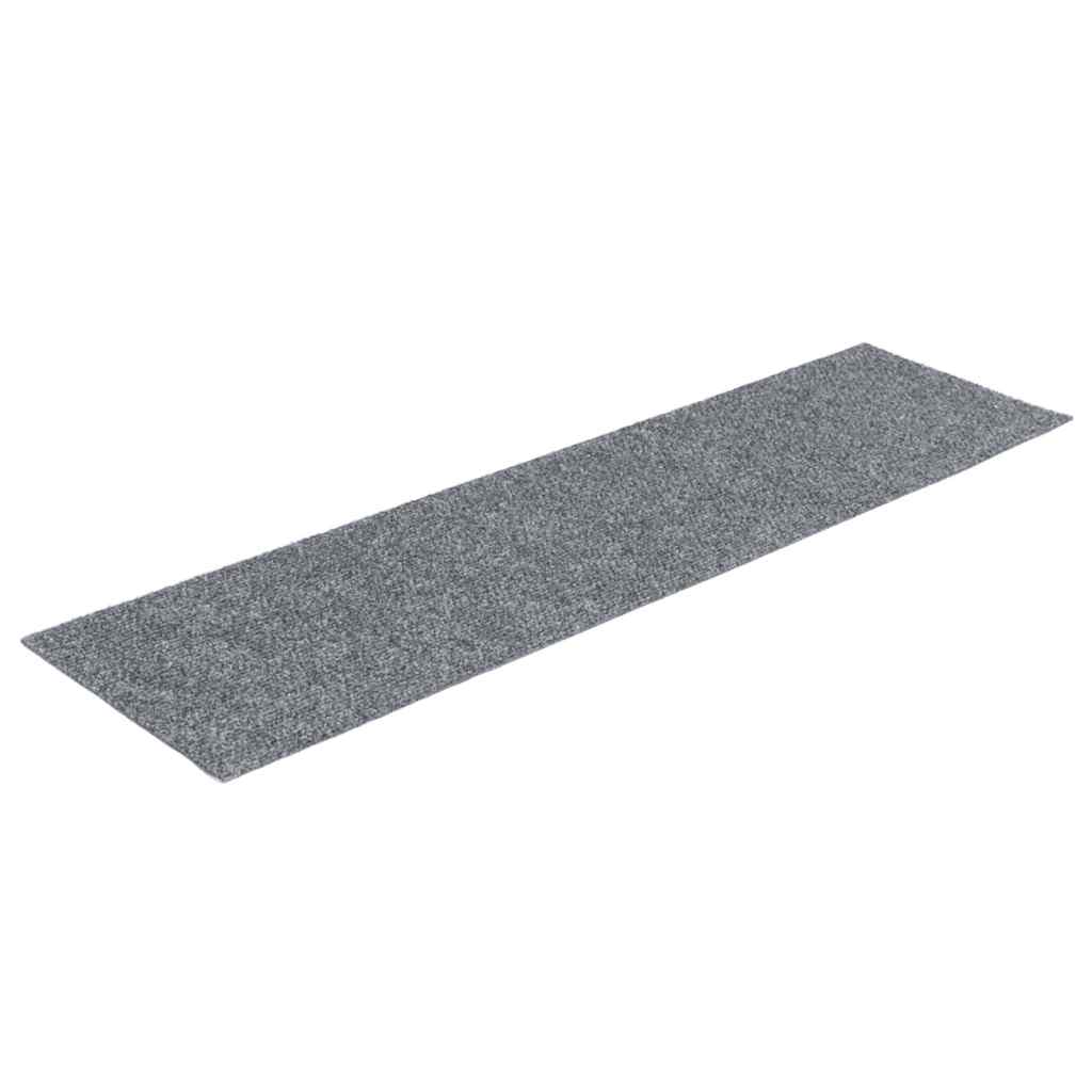 Isekleepuvad trepimatid, 15 tk, 76 x 20 cm, helehall, ristkülikukujuline