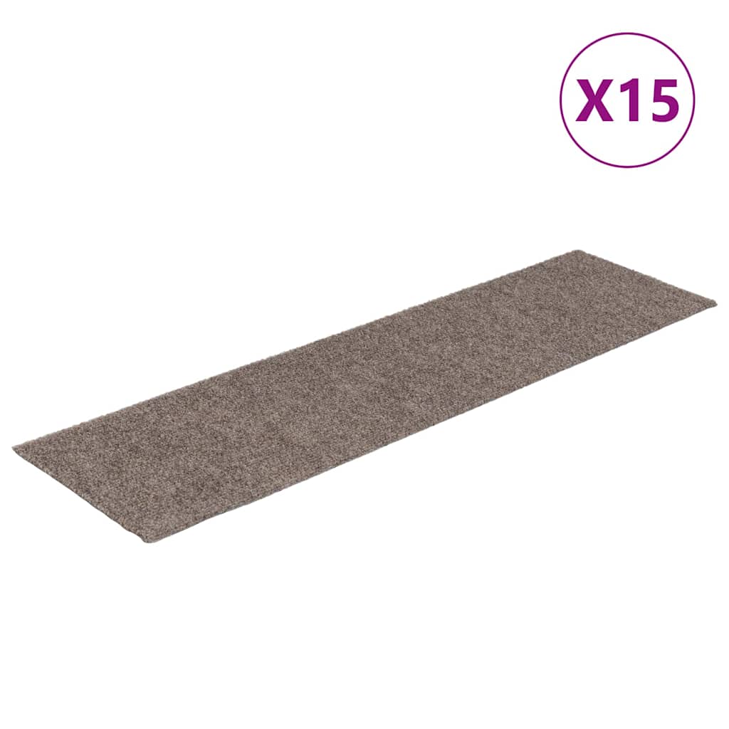 Isekleepuvad trepimatid, 15 tk, 76 x 20 cm, beežid, ristkülikukujulised