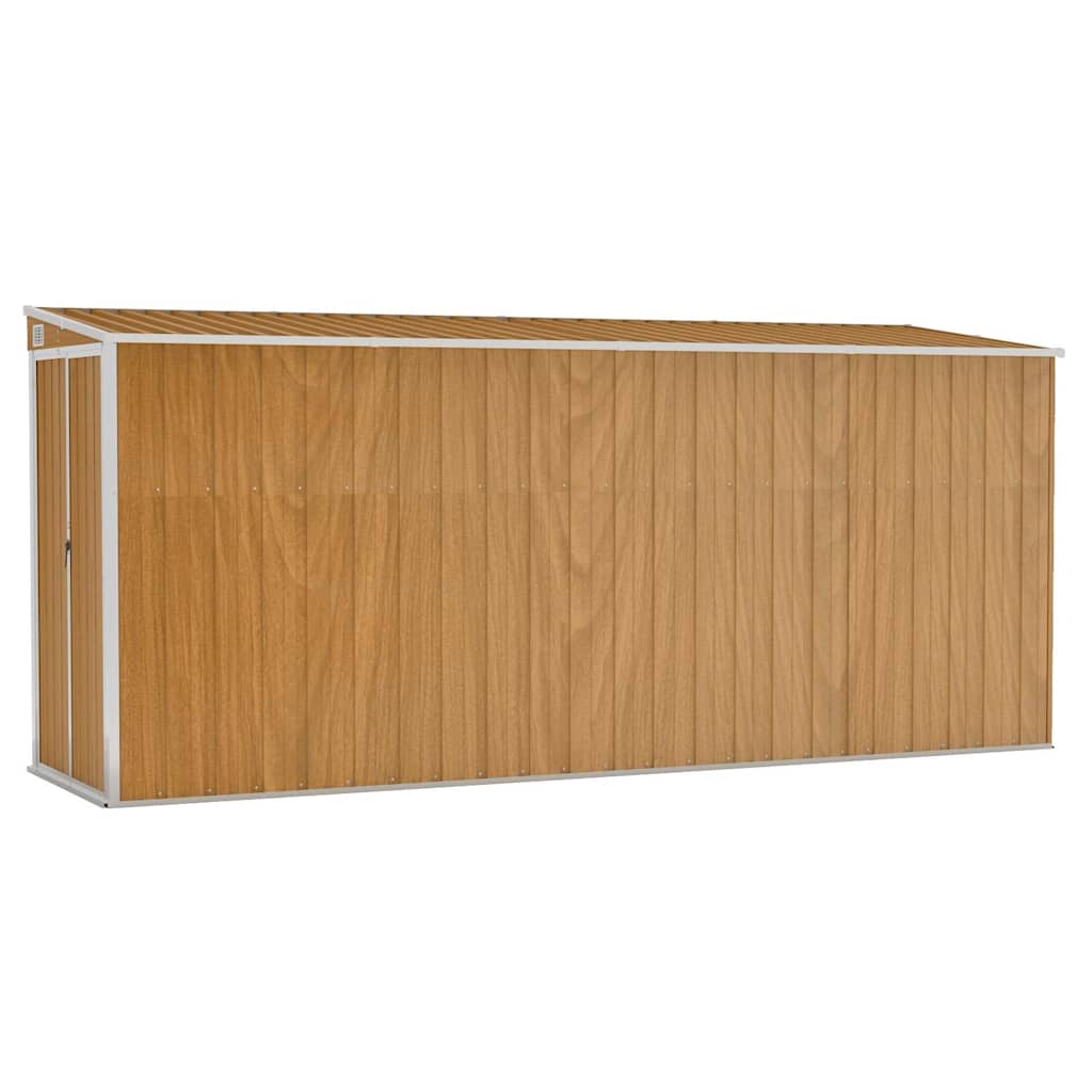 Seinale kinnitatav aiakuur, pruun, 118 x 382 x 178 cm, tsingitud teras