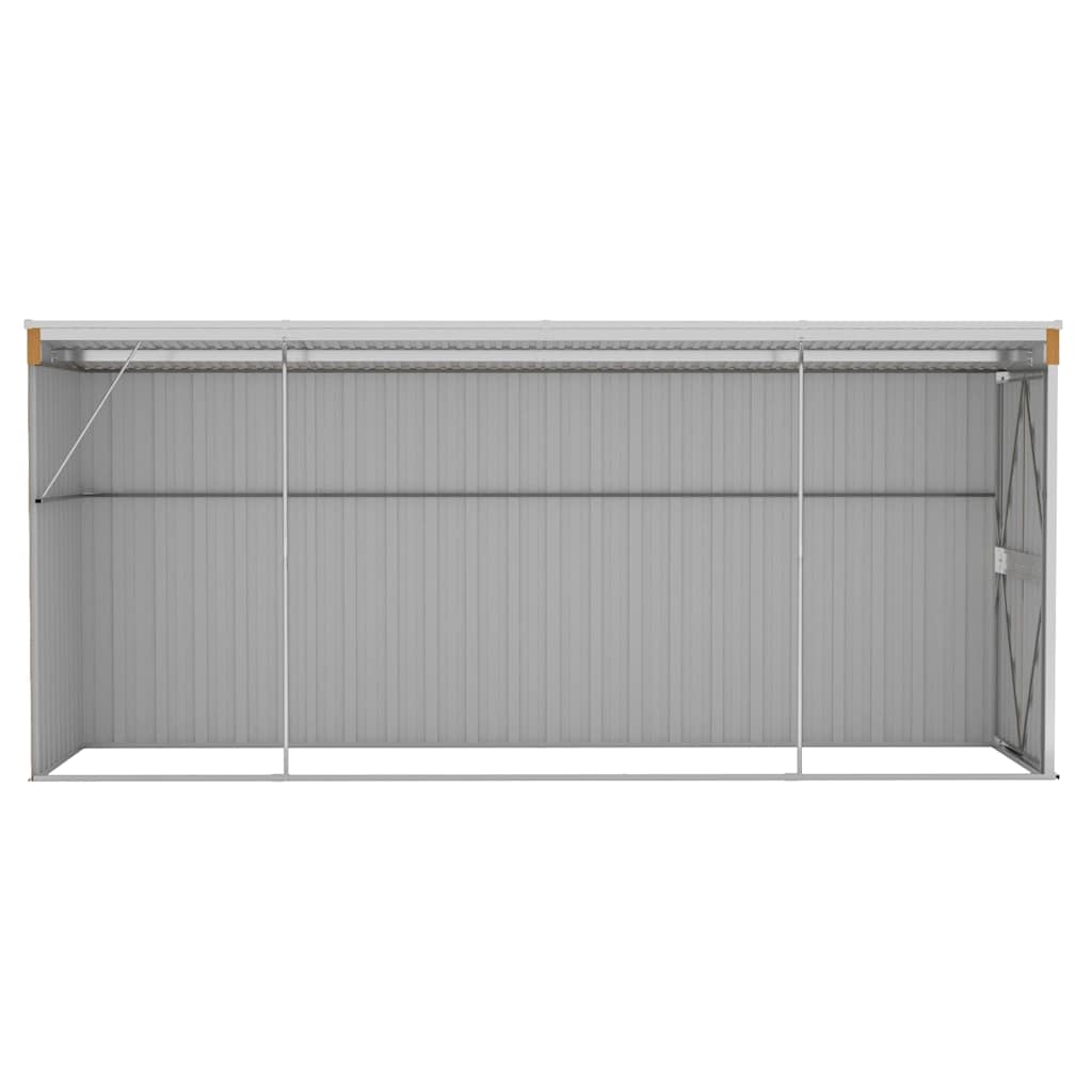Seinale kinnitatav aiakuur, pruun, 118 x 382 x 178 cm, tsingitud teras