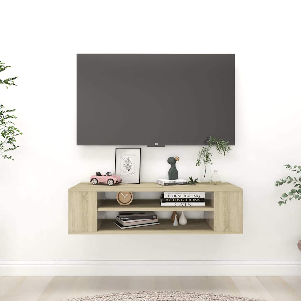 Rippuv TV-kapp, Sonoma tamm, 100 x 30 x 26,5 cm, tehispuit