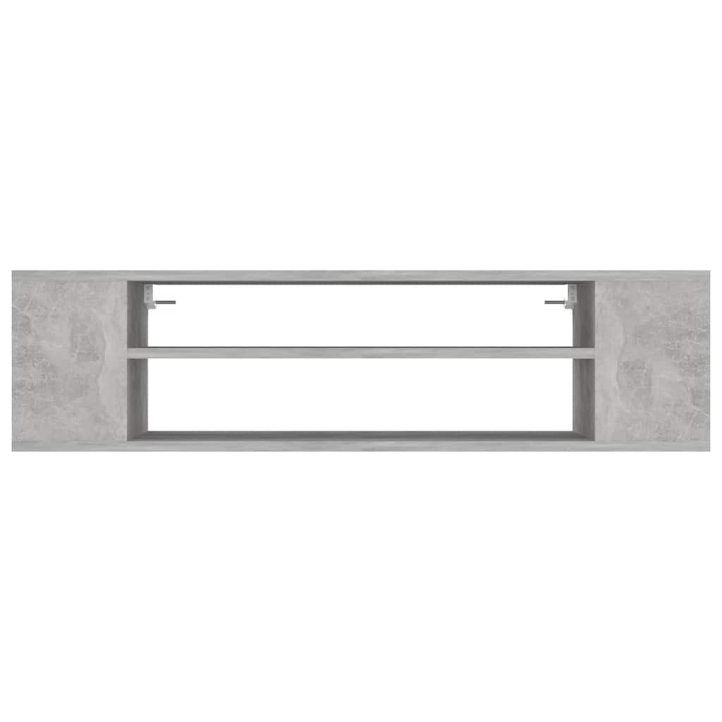 Rippuv TV-kapp, betoonhall, 100 x 30 x 26,5 cm, tehispuit