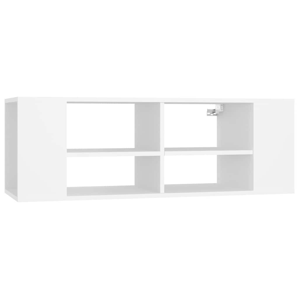 Seina telerikapp, valge, 102x35x35 cm, tehispuit