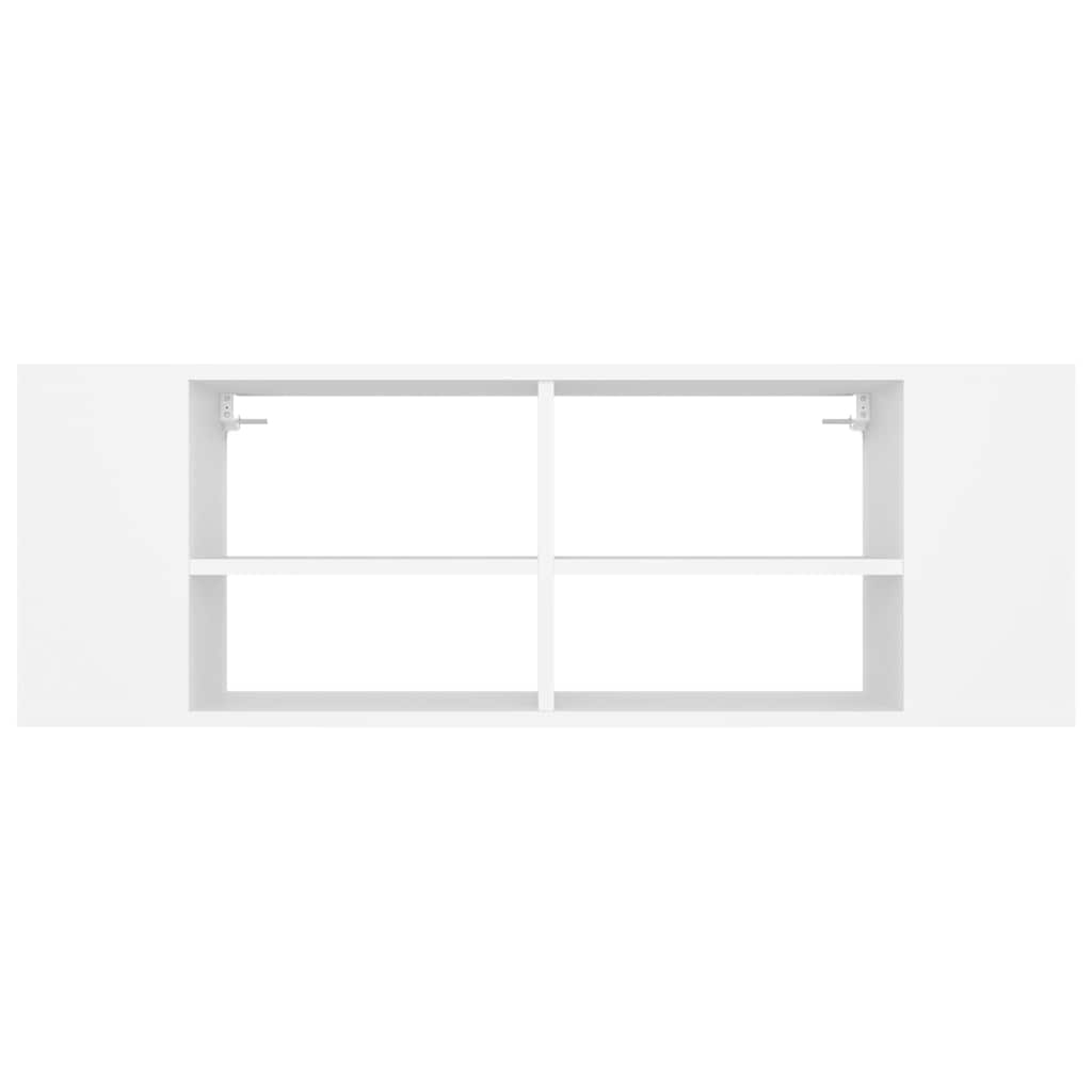 Seina telerikapp, valge, 102x35x35 cm, tehispuit