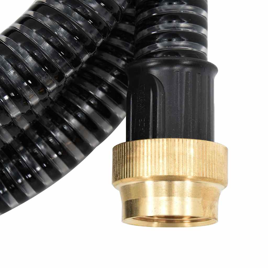 Imivoolik messingust ühendustega, must 1,1" 3 m PVC