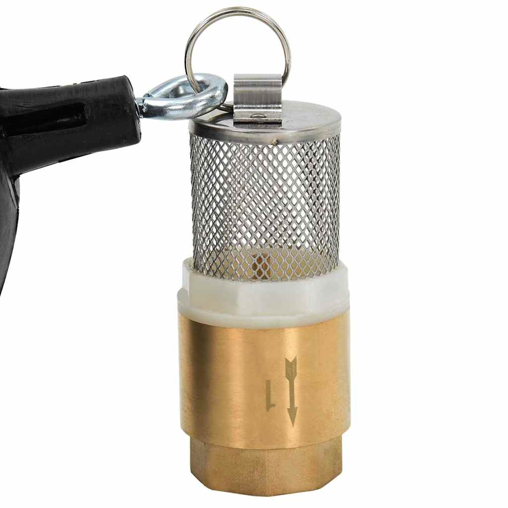 Imivoolik messingust ühendustega, must 1,1" 5 m PVC