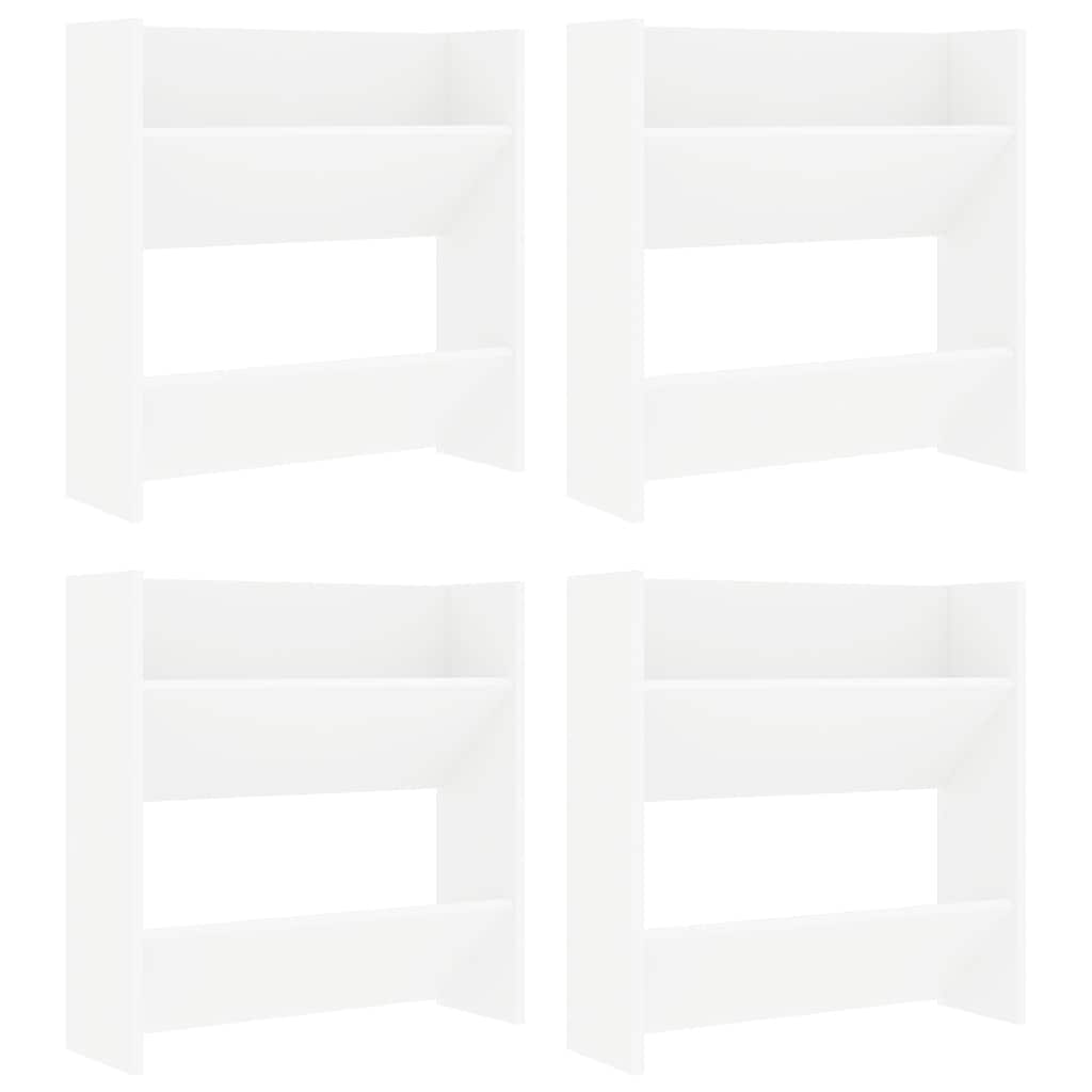Seina kingakapid 4 tk, valge, 60 x 18 x 60 cm, tehispuit