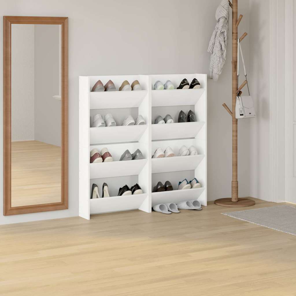 Seina kingakapid 4 tk, valge, 60 x 18 x 60 cm, tehispuit