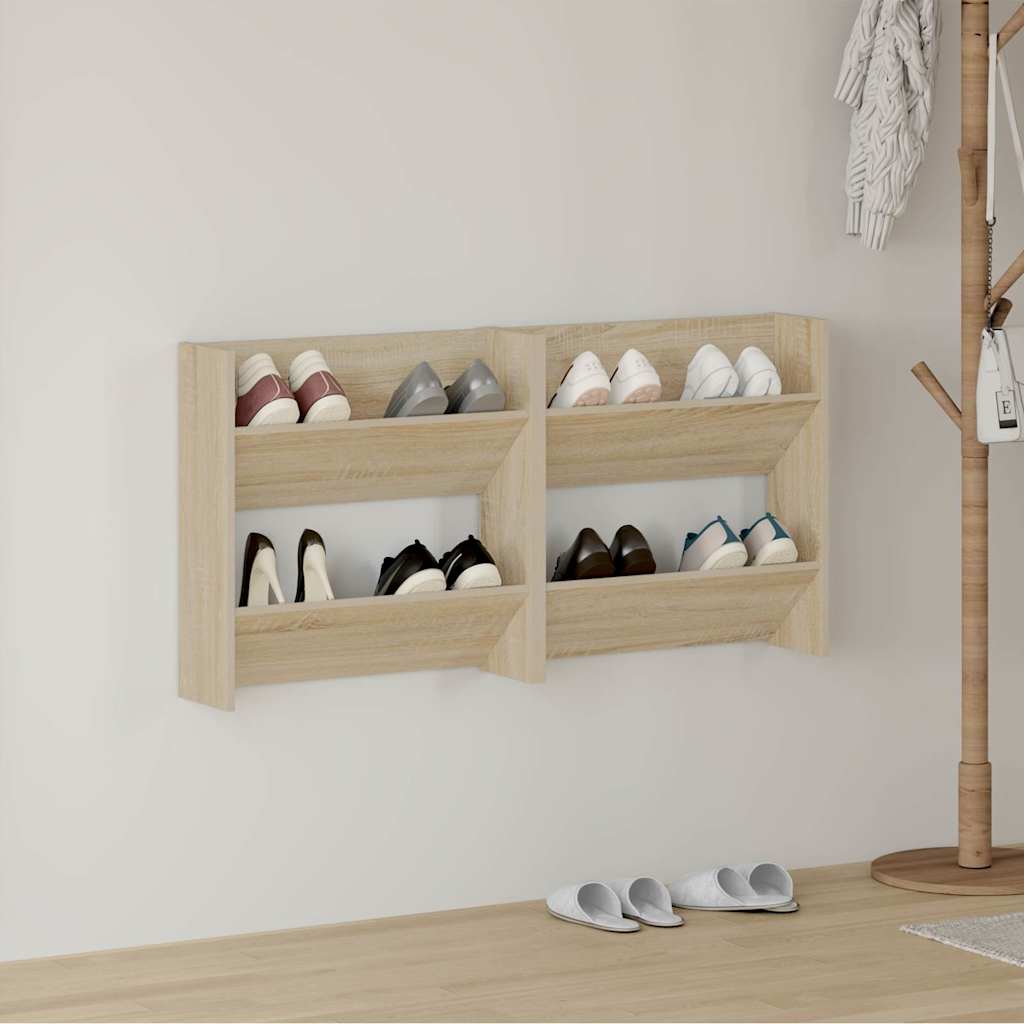 Seina kingakapid 2 tk,Sonoma tamm, 60x18x60 cm, puitlaastplaat