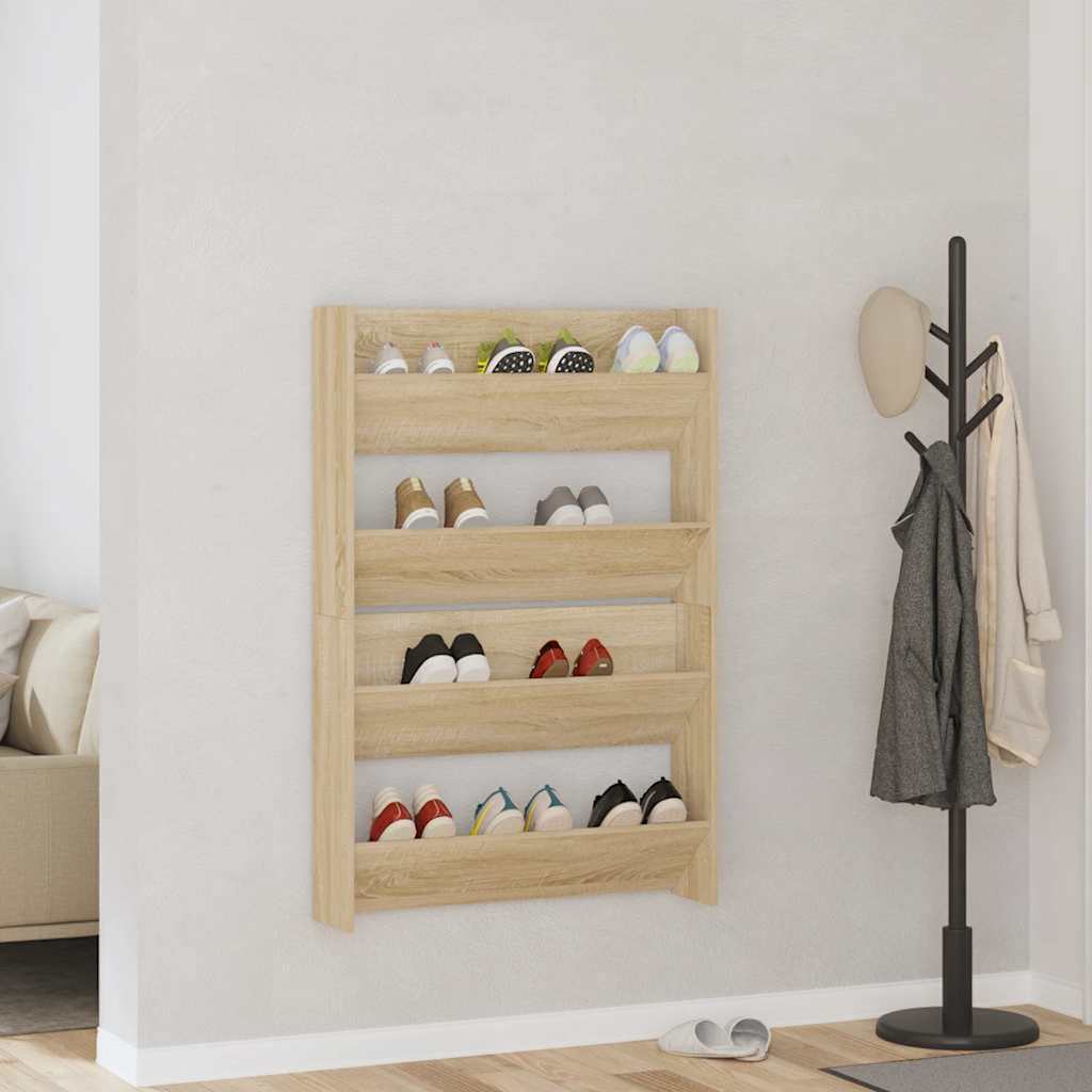 Seina kingakapid 2 tk, Sonoma tamm, 80x18x60 cm, puitlaastplaat