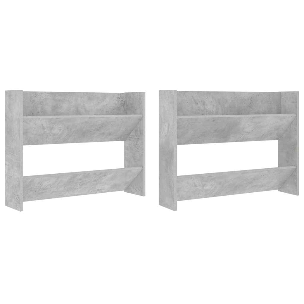 Seina kingakapp 2 tk, betoonhall 80x18x60 cm puitlaastplaat