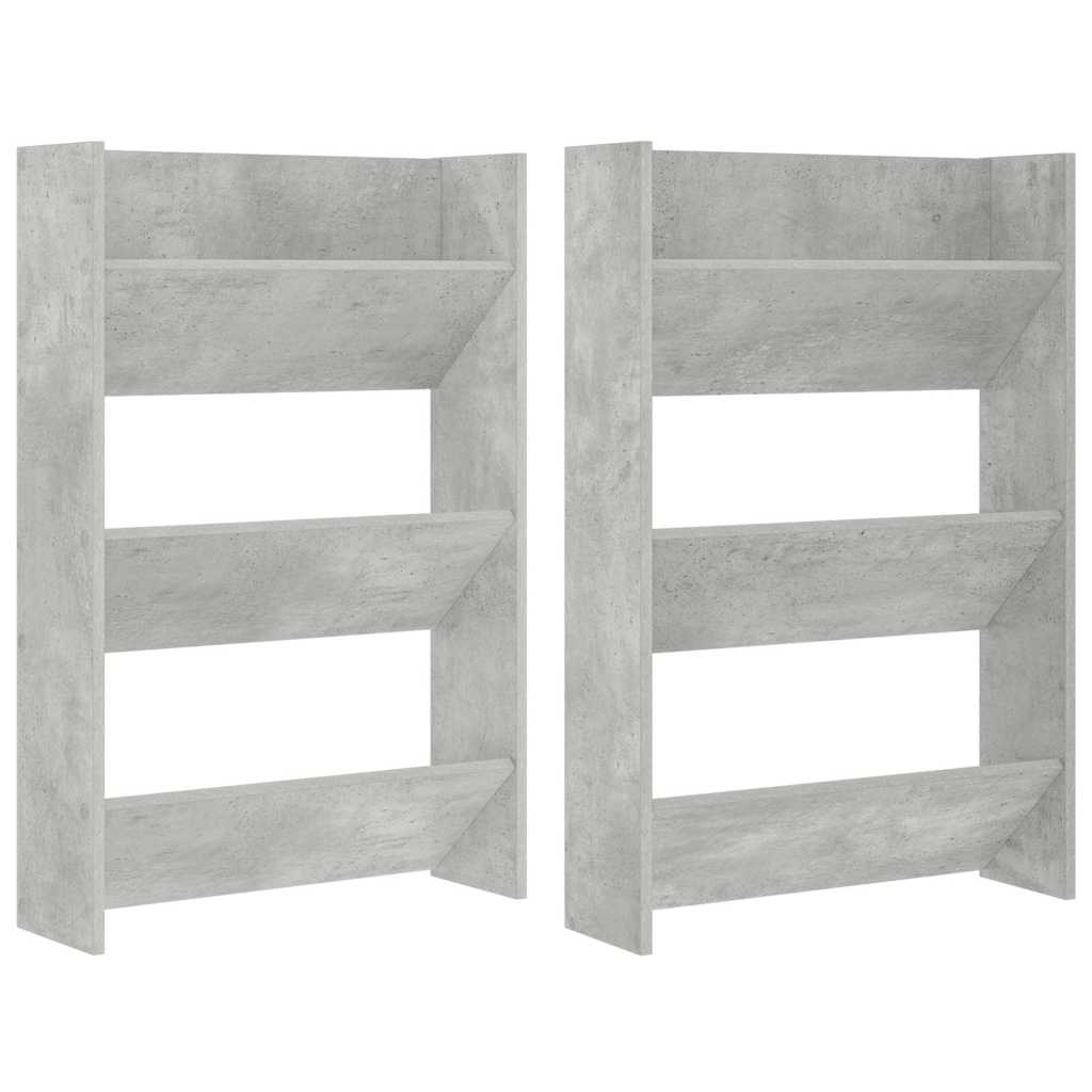 Seina kingakapid 2 tk, betoonhall, 60x18x90 cm, puitlaastplaat
