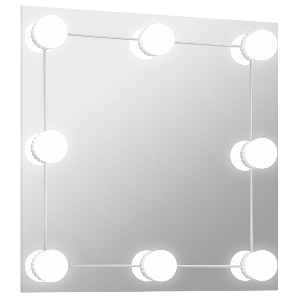 Seinapeegel LED-tuledega, kandiline, klaas
