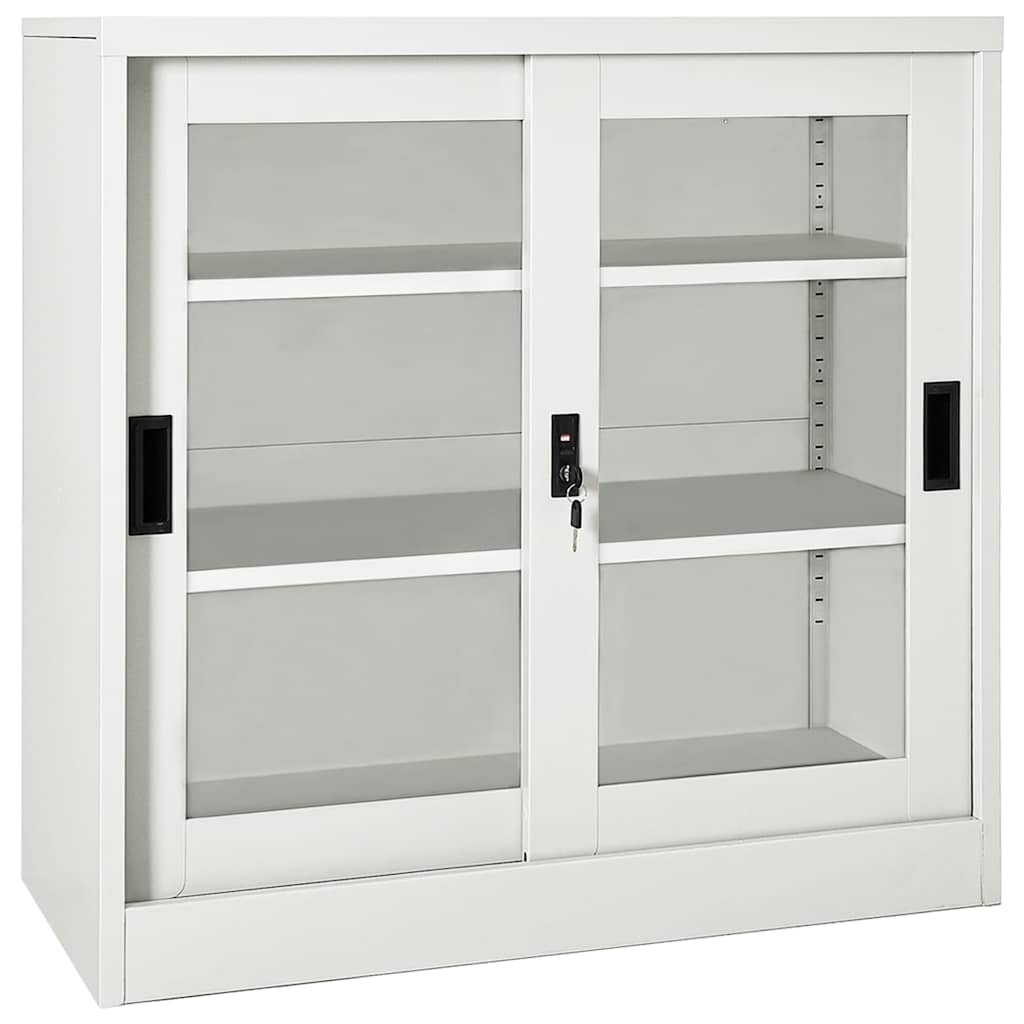 Liugustega kapp, helehall, 90 x 40 x 90 cm, teras