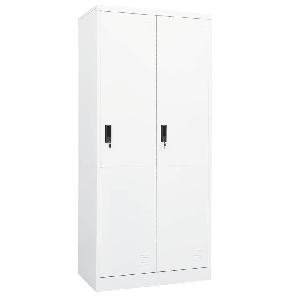 Garderoob, valge, 80 x 50 x 180 cm, teras