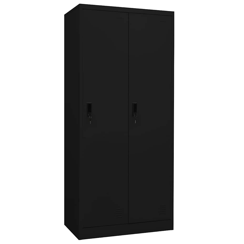 Garderoob, must, 80 x 50 x 180 cm, teras