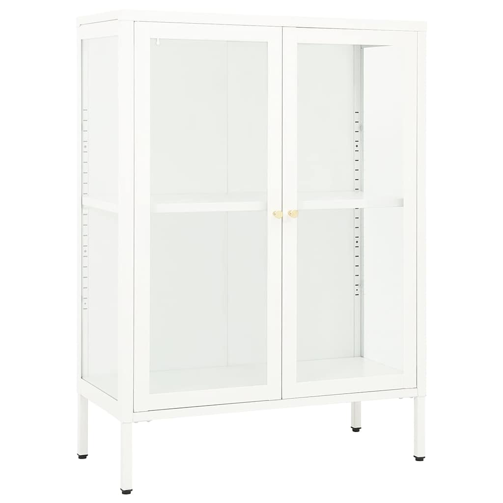 Puhvetkapp, valge, 75 x 35 x105 cm, teras ja klaas