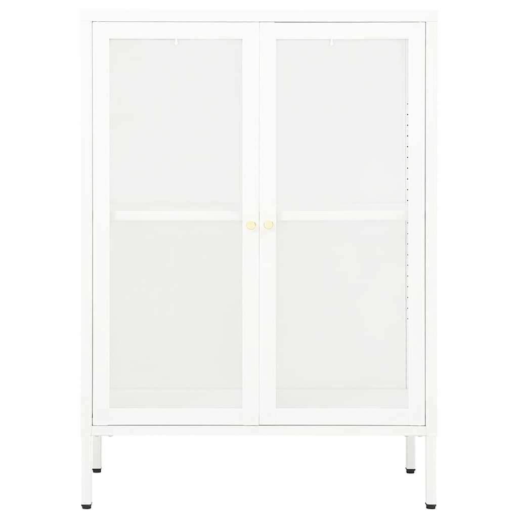 Puhvetkapp, valge, 75 x 35 x105 cm, teras ja klaas
