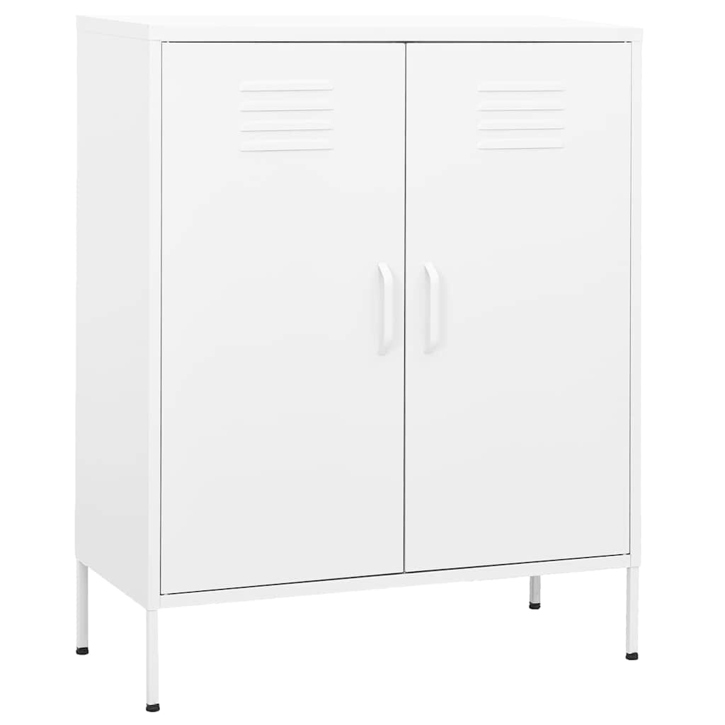 Hoiukapp, valge, 80 x 35 x 101,5 cm, teras