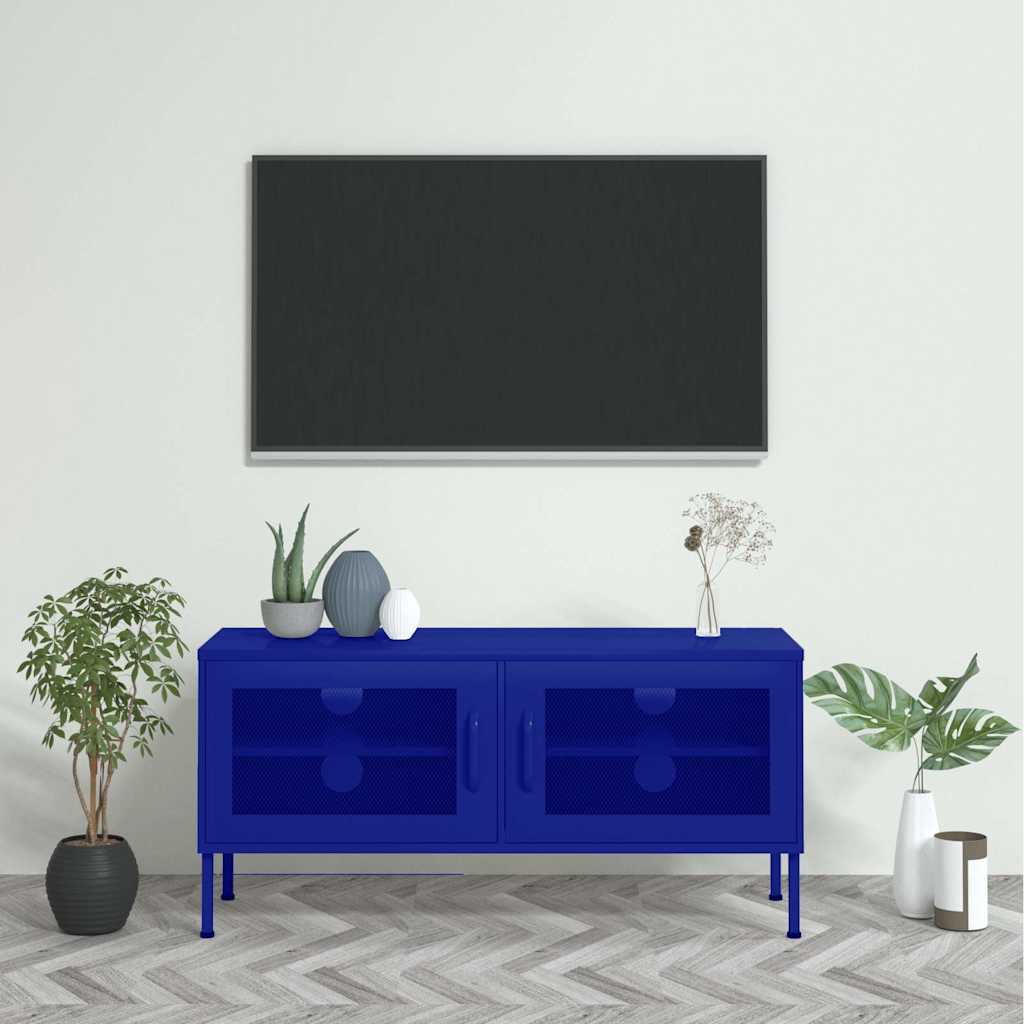 Telerikapp, tumesinine, 105 x 35 x 50 cm, teras