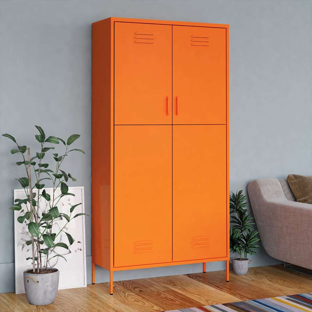 Garderoob, oranž, 90 x 50 x 180 cm, teras
