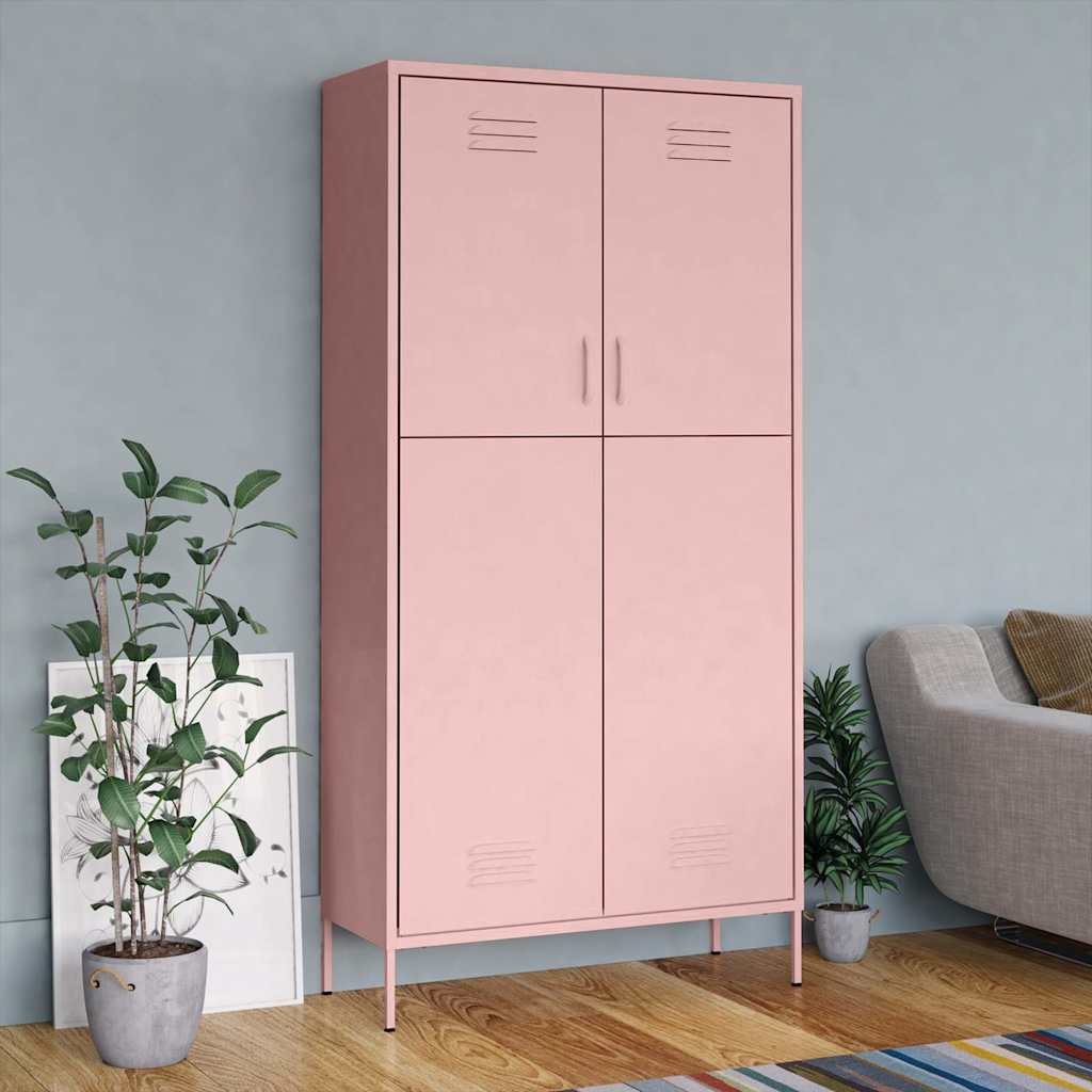 Garderoob, roosa, 90 x 50 x 180 cm, teras