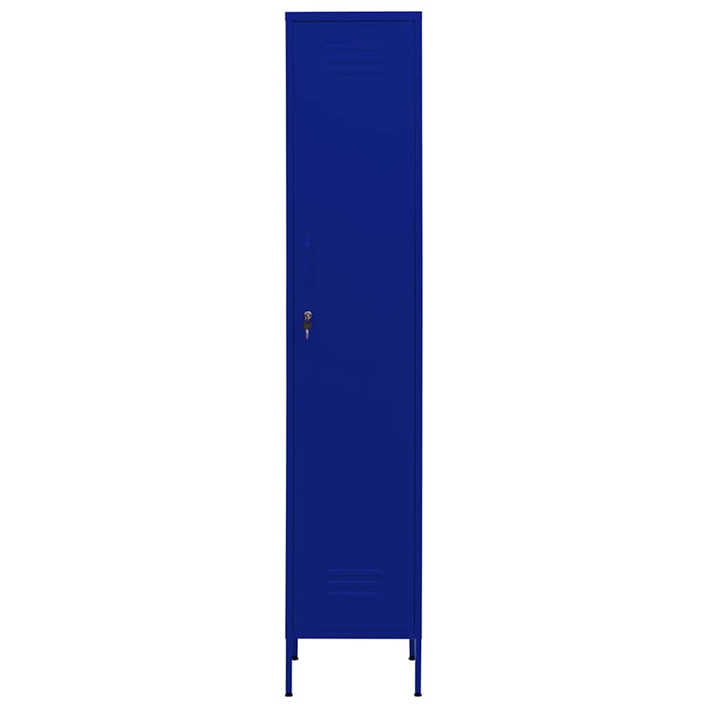 Lukustatav hoiukapp, tumesinine, 35 x 46 x 180 cm, teras