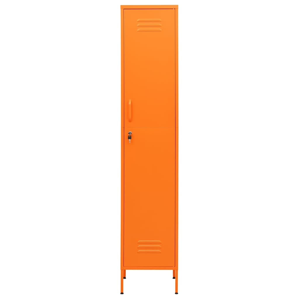 Lukustatav hoiukapp, oranž, 35 x 46 x 180 cm, teras