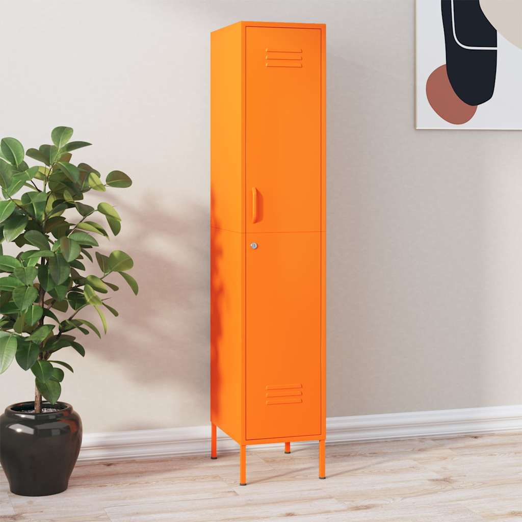 Lukustatav hoiukapp, oranž, 35 x 46 x 180 cm, teras