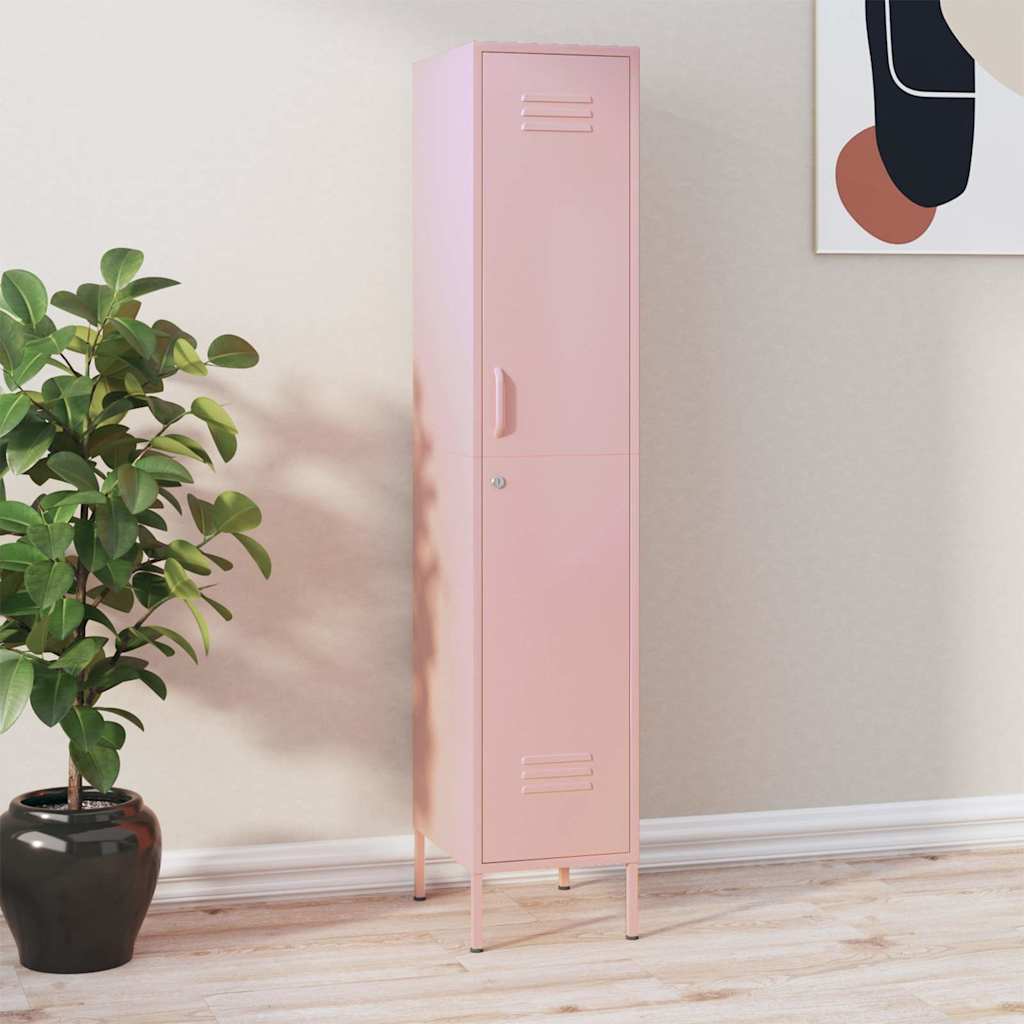 Lukustatav hoiukapp, roosa, 35 x 46 x 180 cm, teras
