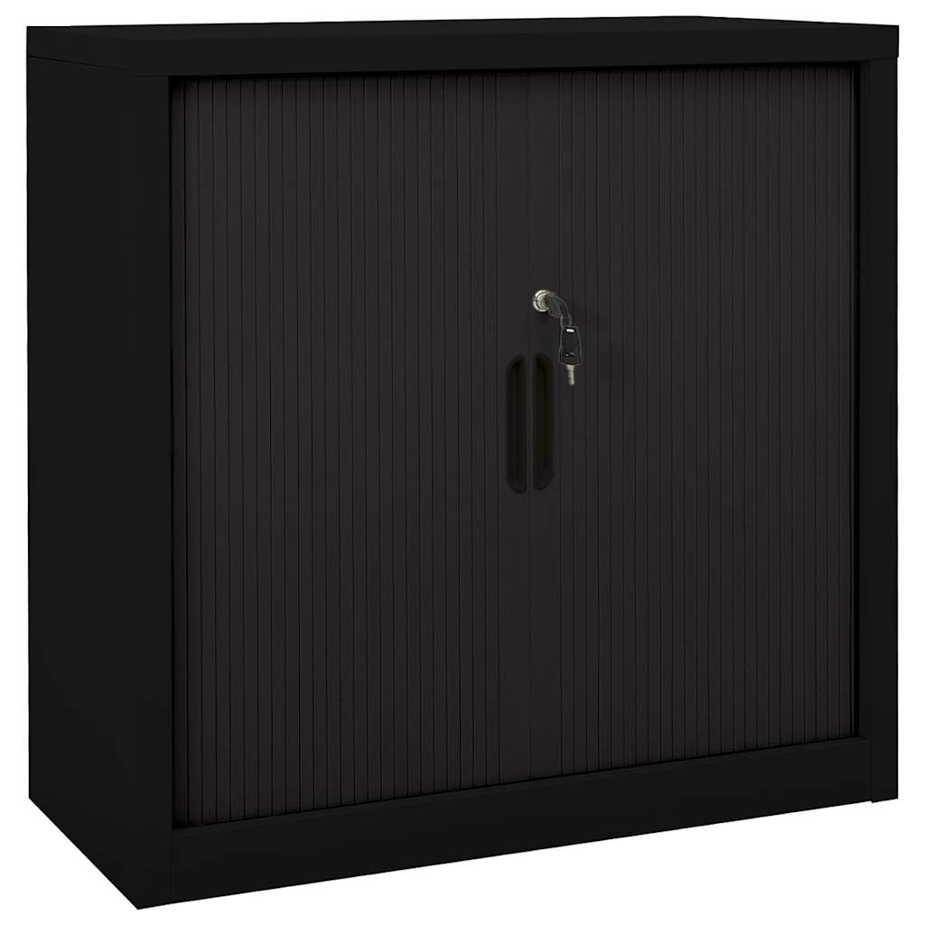 Liugustega kapp, must, 90x40x90 cm, teras