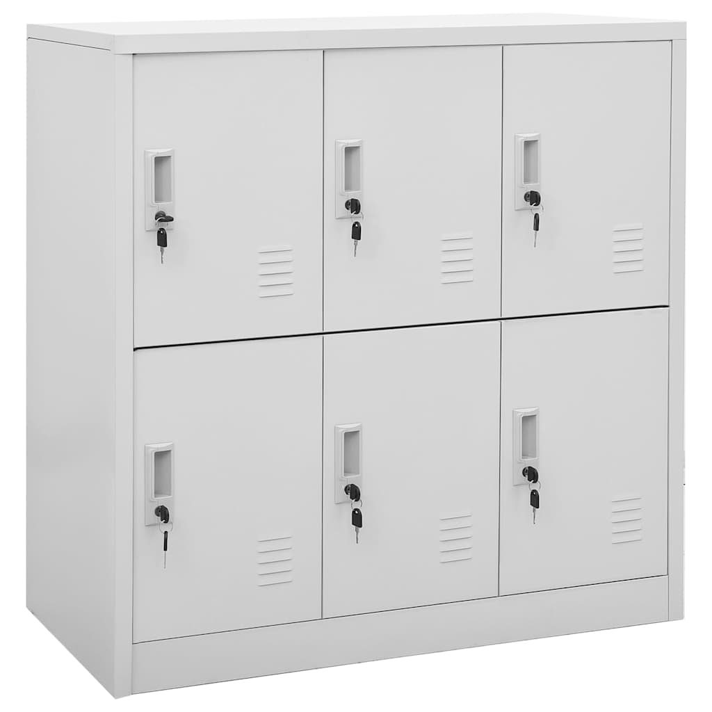 Lukustatav hoiukapp, helehall, 90x45x92,5 cm, teras