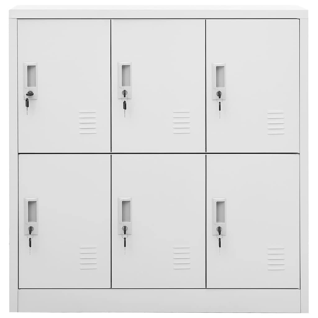 Lukustatav hoiukapp, helehall, 90x45x92,5 cm, teras