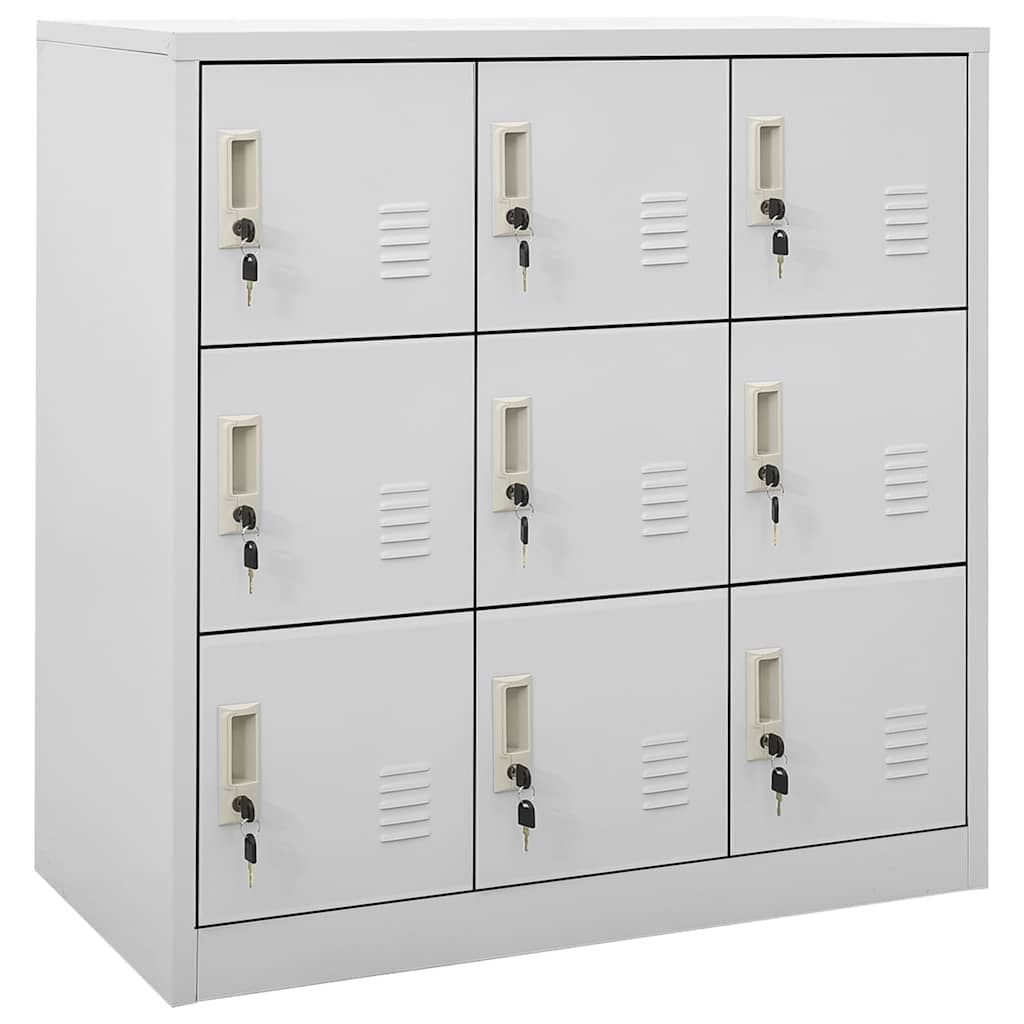 Lukustatav hoiukapp, helehall, 90x45x92,5 cm, teras