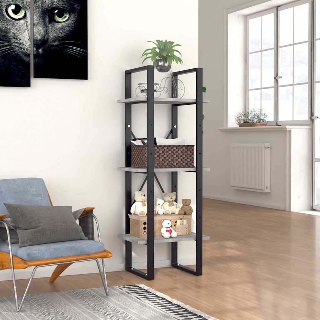 3korruseline raamaturiiul, hall, 40x30x105 cm, puitlaastplaat
