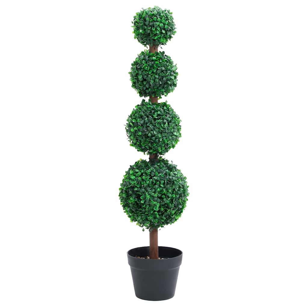 Kunsttaim pukspuu pallikujuline lillepotiga, roheline, 90 cm