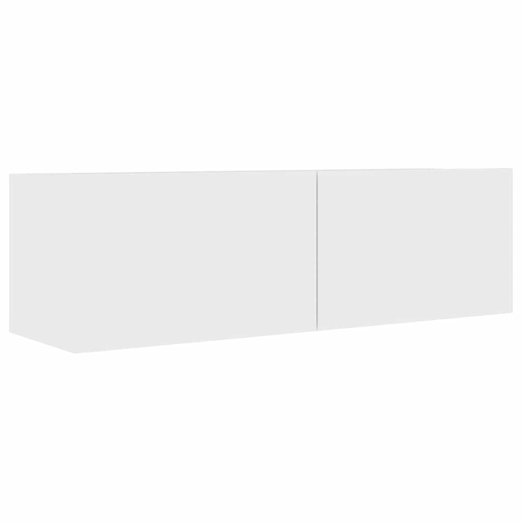 Telerikapid 4tk, valge, 100 x 30 x 30 cm, tehispuit