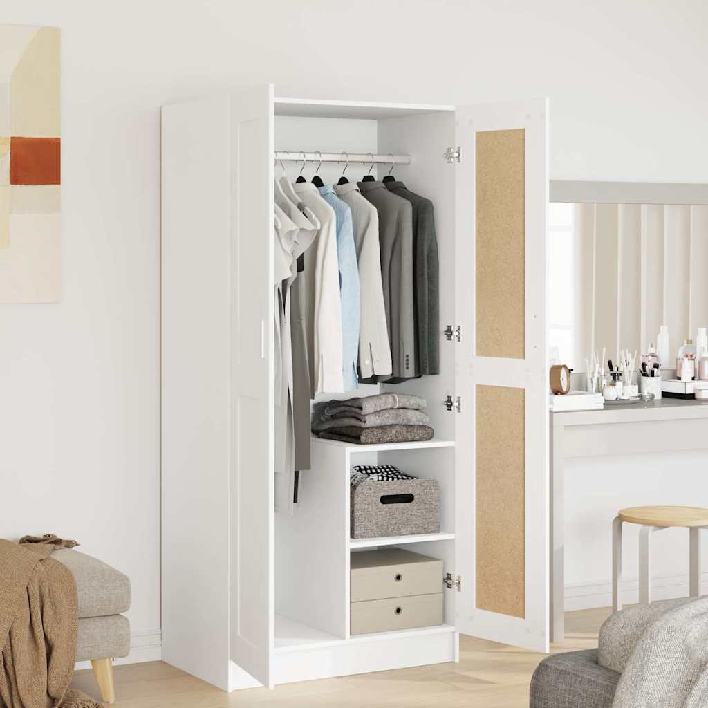 Garderoob, valge 82,5 x 51,5 x 180 cm, tehispuit