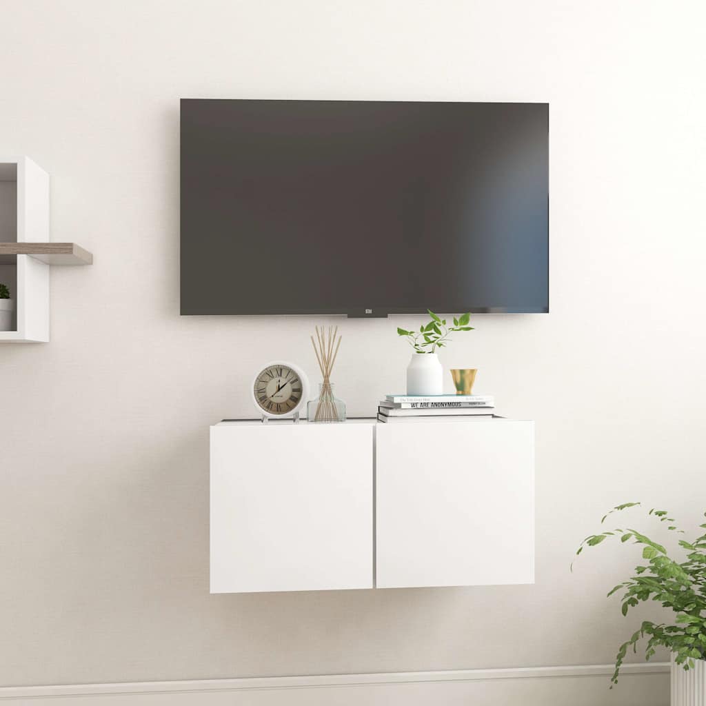 Seina telerikapp, valge 60 x 30 x 30 cm