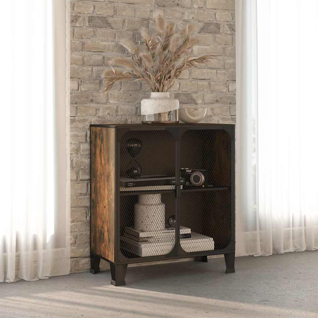 Hoiukapp, maapruun, 72x36x82 cm, metall ja MDF