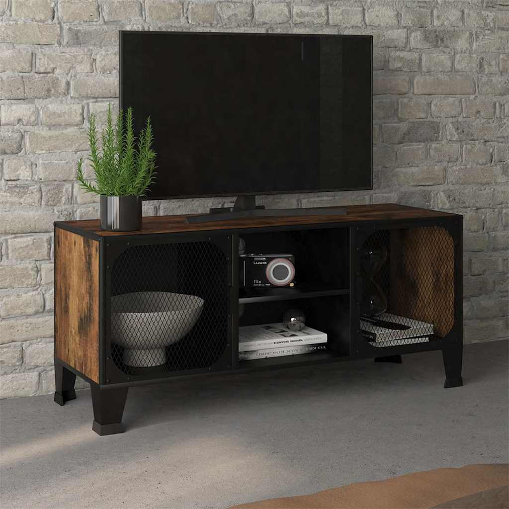 TV-kapp, maapruun, 105x36x47 cm, metall ja MDF