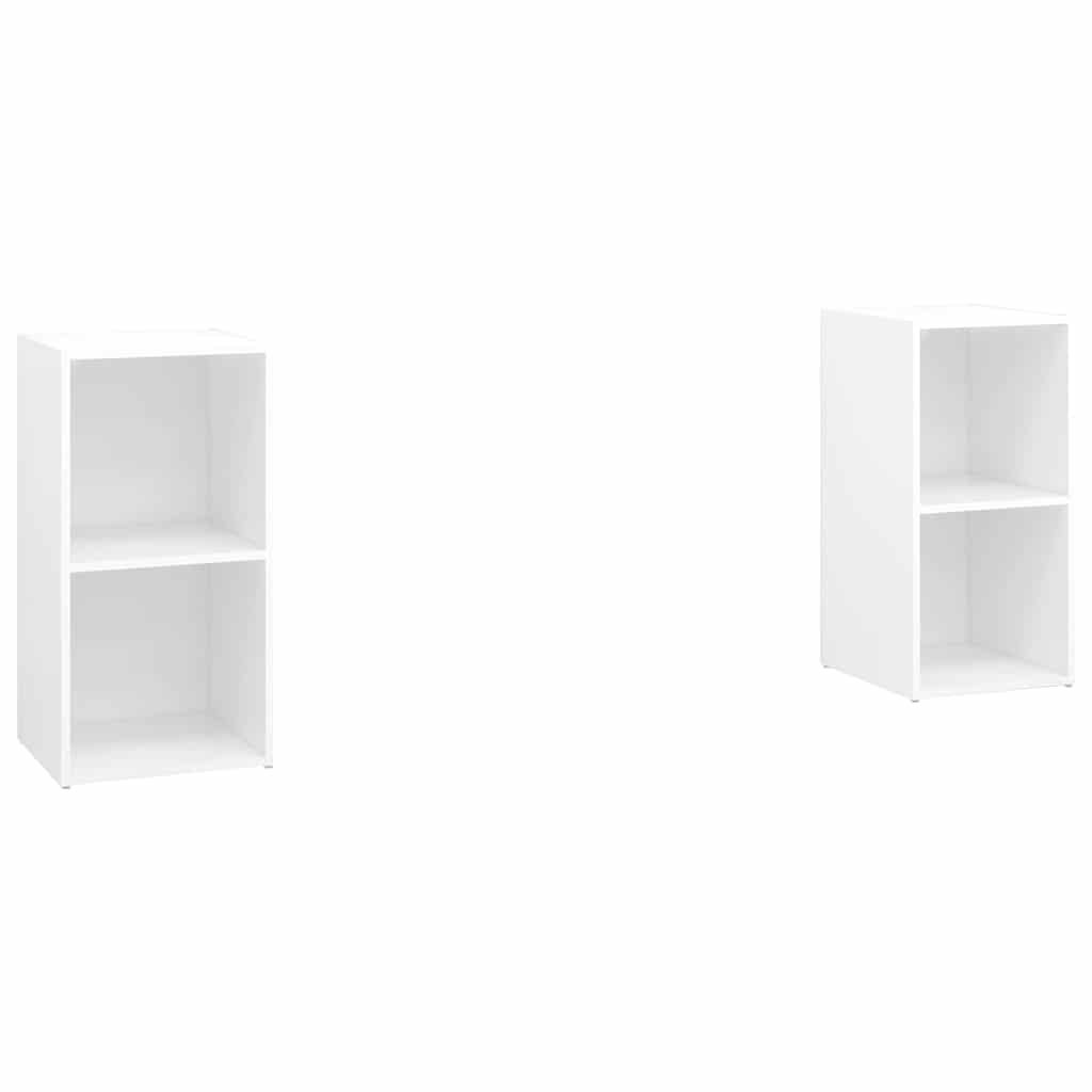 Telerikapid 2 tk valge 72x35x36,5 cm tehispuit