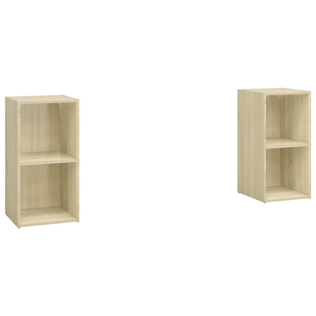 Telerikapid 2 tk, Sonoma tamm, 72x35x36,5 cm, tehispuit