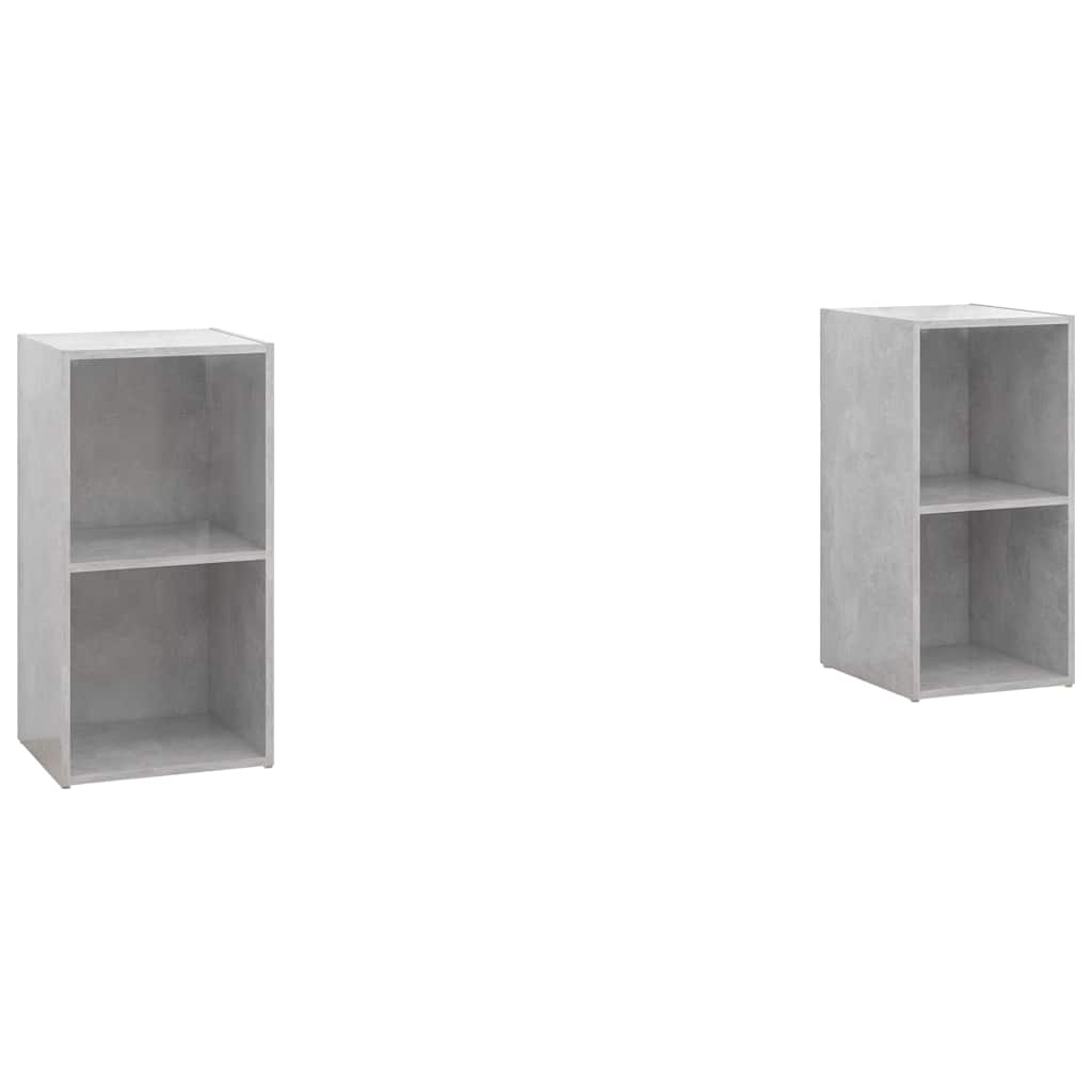 Telerikapid 2 tk betoonhall 72x35x36,5 cm tehispuit