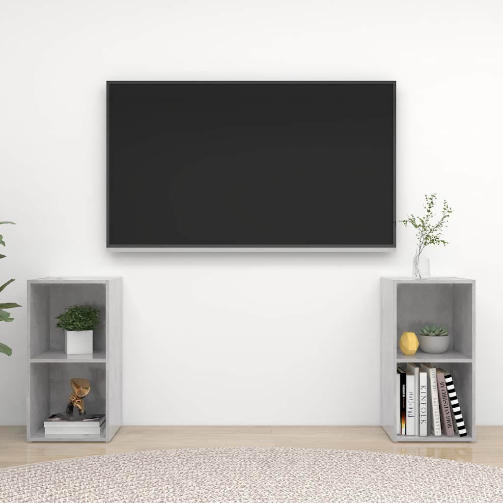 Telerikapid 2 tk betoonhall 72x35x36,5 cm tehispuit