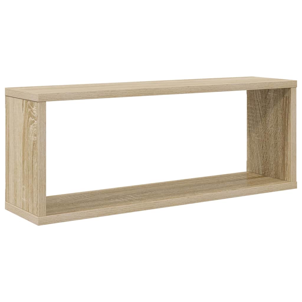 Kuubikukujulised seinariiulid 4 tk, Sonoma tamm, 60x15x23 cm