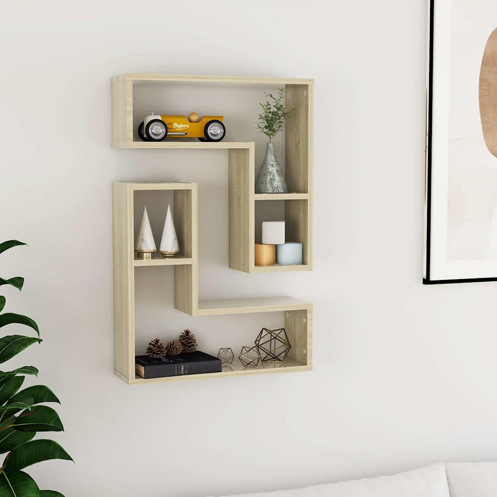 Seinariiulid 2 tk, Sonoma tamm, 50 x 15 x 50 cm, tehispuit